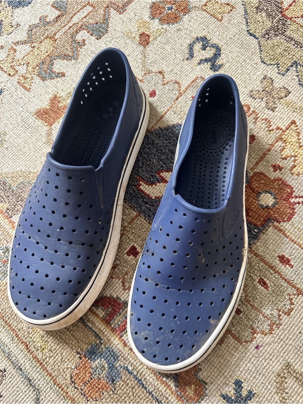 Mens Native Water Slip On Navy Shoes sz 12